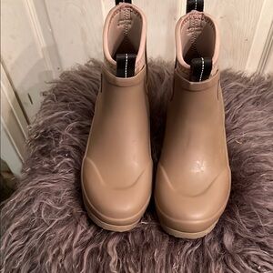 Cream Winter & Rain Boots
